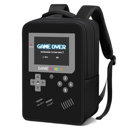 Gamer Backpack for Boys,School Boys Backpack for Kids Children Teens Elementary Middle High School,17" Large Capacity Student Bookbag & Multifunctional Video Game Travel Bag - color: Black-backpack Only
