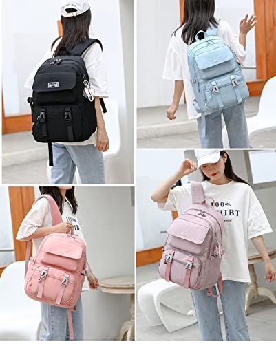 JiaYou Teen Girls Casual Backpack High Middle School Daypack Women Daily Travel Laptop Bag (2# Blue, 26 Liters) - color: 2# Blue