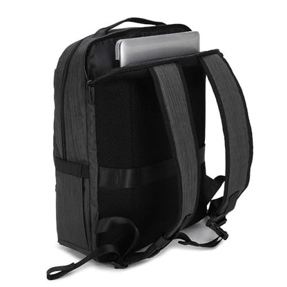 HEAD Business 17.3 inch Laptop Backpack for Men, Waterproof Travel Backpacks with Trolley Sleeve, Large Carry On Business Bag in 8 Pockets, Independent Laptop Compartment Bag for Work/Commute/College - color: Black