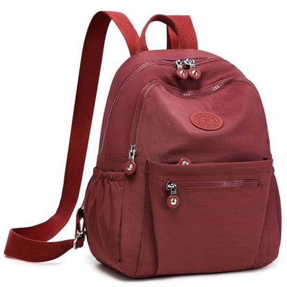 Mini Backpack Purse for Women, Stylish Daypack Shoulder Bag, Small Lightweight Daypack for Work Travle College (A- Wine Red) - color: A- Wine Red
