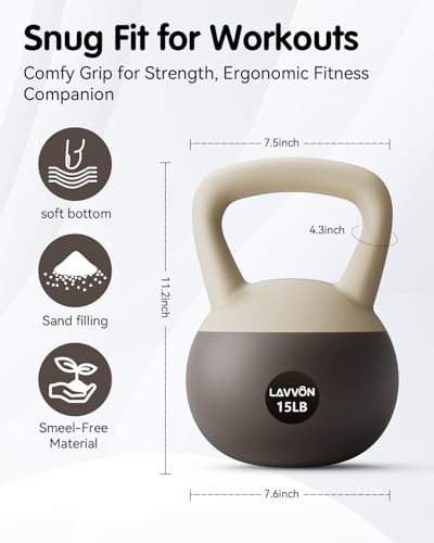 Soft Kettlebell - Cushioned Impact-Resistant Base and Anti-Slip, Kettle bell Anti-Slip Grip Weight for Home Workouts, Safe Strength Training Kettlebells Sets for Women & Men, With Non-slip Gloves - color: Black-White