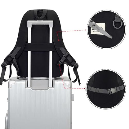 Laptop Backpack for Women College High Schoolbag Big Students Bookbags Large Multi pocket Travel Daypack Casual (Black) - color: Black