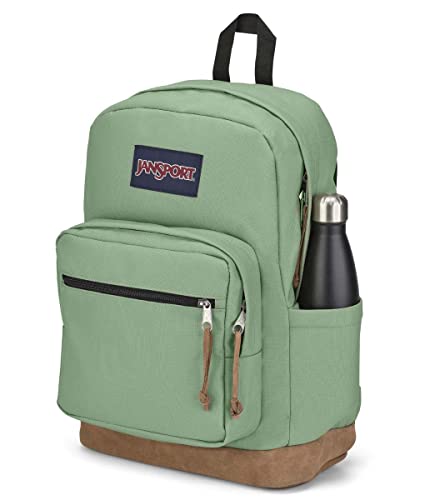 JanSport Right Pack Backpack - Durable Daypack with Padded 15" Laptop Sleeve, Spacious Main Compartment & Integrated Water Bottle Pocket - Loden Frost - color: Loden Frost