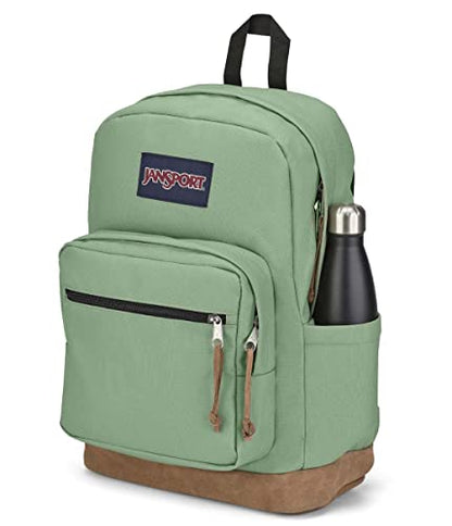JanSport Right Pack Backpack - Durable Daypack with Padded 15" Laptop Sleeve, Spacious Main Compartment & Integrated Water Bottle Pocket - Loden Frost - color: Loden Frost