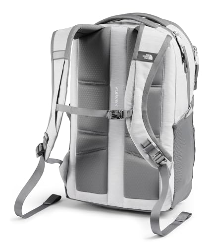 The North Face Women's Jester Everyday Laptop Backpack - Commuter Travel Bag, Laptop Sleeve, Water-Repellent, TNF White Metallic Mélange/Mid Grey-NPF, One Size - color: Tnf White Metallic Mélange/Mid Grey-npf