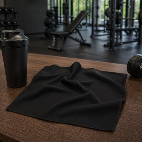 Ultra Absorbent Microfiber Towel Quick Dry Sweat Cloth for Gym Workout and Running - color: White