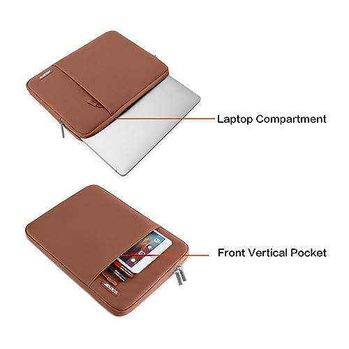 MOSISO Laptop Case 13 inch, Laptop Sleeve Compatible with MacBook Neo/Air/Pro 13 inch with A18/M5/M4/M3/M2/M1 Chip 2026-2016, Polyester Vertical Computer Sleeve Bag with Pocket, Caramel Brown - color: Caramel Brown, size: 13 inch