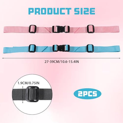 2 Pack Universal Backpack Chest Strap, Adjustable Replacement Backpack Sternum Strap Chest Harness Secures Chest Belt with Quick Release Buckle Outdoor Backpack Accessories