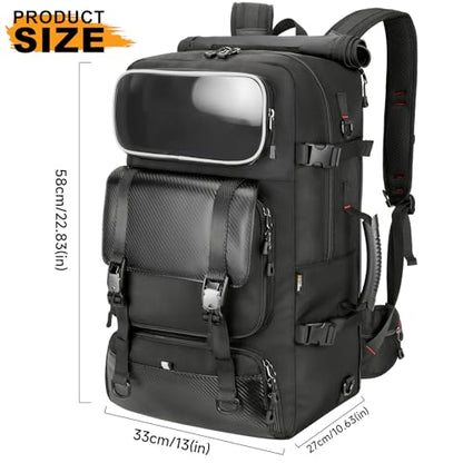 Travel Backpack for Men Women, Carry On Duffle Bag with Luggage Strap, USB Charging Port, Shoe Compartment, Dry-Wet Pocket, Clear Pocket,17 inch Laptop Heavy Duty Backpack for College Weekender Gym