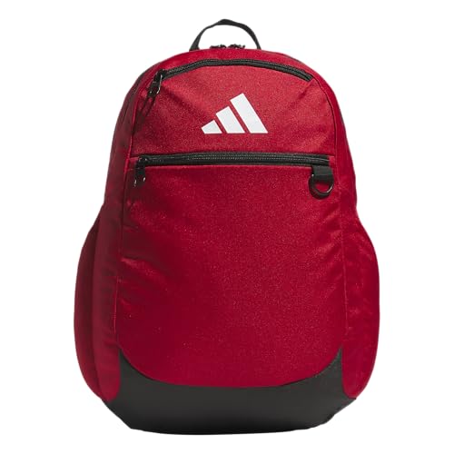 adidas Striker 3 Team Sports Backpack – Daypack for Sports Gym Travel, 36L, Power Red, OSFA - color: Power Red