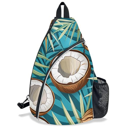 Pickleball Bag for Women Men Adjustable Crossbody Sling Backpack Hold Pickleball Paddle Water Bottle - color: Multicolor 18