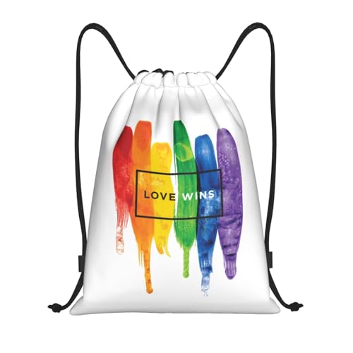 Rainbow Pride LGBT Drawstring Backpack Bag Sport Gym Dance Beach Travel Sackpack for Women Men - color: Lgbt_ddd00650