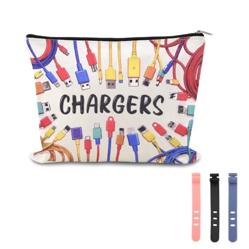 Charging Stuff Travel Bag Pouch Small Charger Cable Organizer Storage Case Ties Portable Earphone Holder Bag Charger Gift Bags Usb Cable Pouches Elastic Silicone Straps for Electronics Data Cord Wrap - color: Charger Stuff Pouch Bag