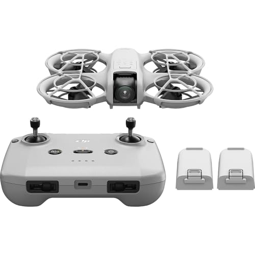 DJI Neo Drone Fly More Combo With 3 Batteries and RC-N3 Remote Bundle with 2 YR CPS Enhanced Protection Pack, Tech Smart USA Drone Essentials Plus Software Bundle, Landing Pad & Backpack