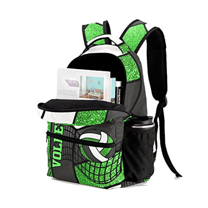 Personalized Sport Volleyball Print Multifuction Backpack with Name Text for Women Men Gift - color: Backpack 17