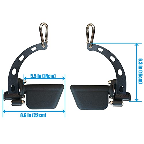 Adjustable Lat Pull down Bar, Cable Machine Attachments for Gym, Home Gym Fitness T-bar Row Pulldown Attachments, Lat Pull Down Machine Wide Grip Neutral Grip Handle - color: SP-B04
