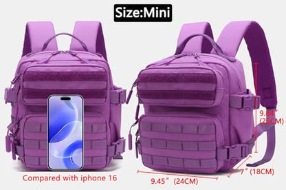 9L Mini Backpack for Men and Women, Small Backpack for Gym Hiking Travel Sports Running (Purple) - color: 9l-purple