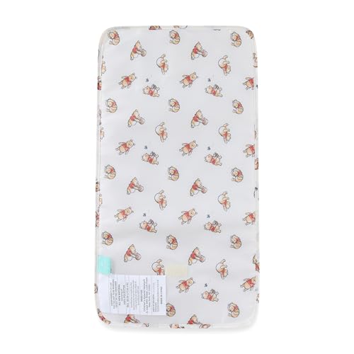Disney Winnie the Pooh Baby Multi-Functional Diaper Bag Backpack with Changing Pad, Stroller Attachment and Insulated Bottle Holder Pockets