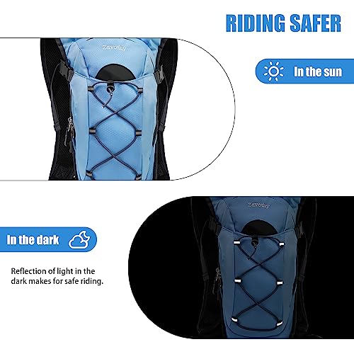 Zavothy Hydration Backpack with 2L Hydration Bladder Water Backpack for Hiking Hydration Pack for Running Cycling Hiking - color: Blue