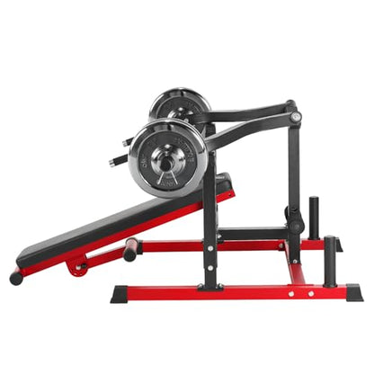 VEVOR Chest Press Machine, 450 LBS Bench Press Set, Adjustable Flat Incline Bench with Independent Converging Arms, Upper Chest Equipment, Fitness Home Gym Equipment for Chest, AB Workouts, Shoulder