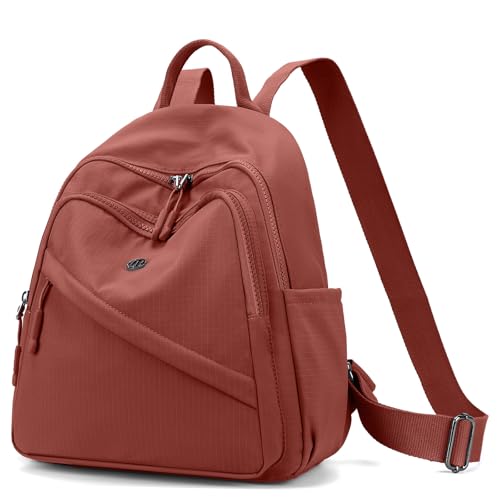 Mini Backpack Purse for Women Lightweight Nylon Casual Bag Small Daypacks for Work Travel (C Wine Red) - color: C Wine Red