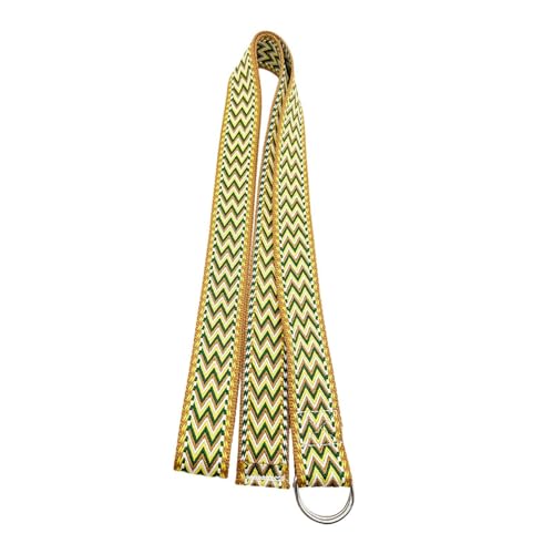 harayaa Yoga Strap Pilates Exercise Band Assisted Stretching Strap Resistance Band Polyester Material Suitable for Home Fitness Gym Workout - color: coffee