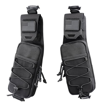 WYNEX Molle Backpack Accessories Pouch of Curve Design Version, Tactical Backpack Strap Pouch Hiking Backpack Attachment Pack - color: Black