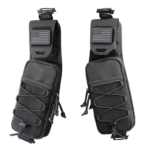 WYNEX Molle Backpack Accessories Pouch of Curve Design Version, Tactical Backpack Strap Pouch Hiking Backpack Attachment Pack - color: Black