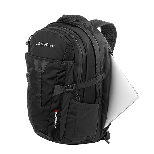 Eddie Bauer Adventurer Backpack with Organization Compartments and Hydration/Laptop Compatible Sleeve, Women's Adventurer - Black, 30L - color: Women's Adventurer - Black, size: 30L