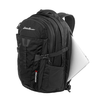 Eddie Bauer Adventurer Backpack with Organization Compartments and Hydration/Laptop Compatible Sleeve, Women's Adventurer - Black, 30L - color: Women's Adventurer - Black, size: 30L