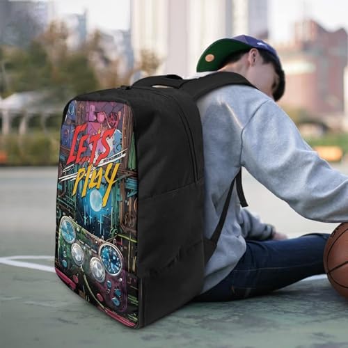 Basketball Backpack With Separate Ball Compartment And Shoes Fit Basketball Volleyball Football - color: Gamepad