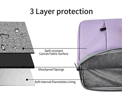 17 inch Laptop Sleeve Case for HP 17.3 Laptop, Pavilion 17, Envy 17, OmniBook 7, ASUS Vivobook 17, Dell Inspiron 17, Lenovo IdeaPad 17.3, 17.3 in Computer Carrying Bag(Purple) - color: Purple, size: 17.3 inch