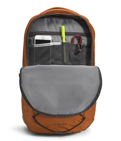 The North Face Jester Everyday Laptop Backpack - Commuter Daypack, Water Repellent, Laptop Sleeve, Leather Brown/TNF Black-NPF, One Size - color: Leather Brown/Tnf Black-npf