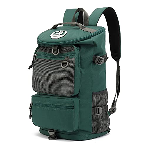 Kalesi Gym Duffle Bag Backpack 4-Way Waterproof with Shoes Compartment for travel Sport Hiking laptop (Green) - color: Green