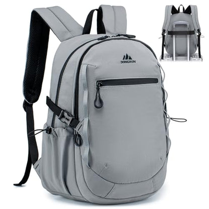 40x30x15cm Personal Item Travel Backpack,16"x12"x6" Small Carry-On Bag 20L, Flight-Approved Underseat Luggage, Mochila de Viaje,Cabin-Size Lightweight Backpack for Men & Women - color: Grey