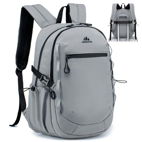 40x30x15cm Personal Item Travel Backpack,16"x12"x6" Small Carry-On Bag 20L, Flight-Approved Underseat Luggage, Mochila de Viaje,Cabin-Size Lightweight Backpack for Men & Women - color: Grey