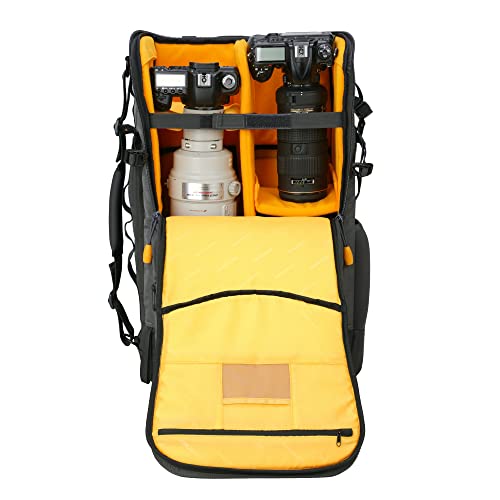 VANGUARD Alta Sky 68 Camera Backpack - 34L Capacity, Rear Access, Super-Telephoto & Drone Compatible, Fits 16" Laptop - size: Alta Sky 68