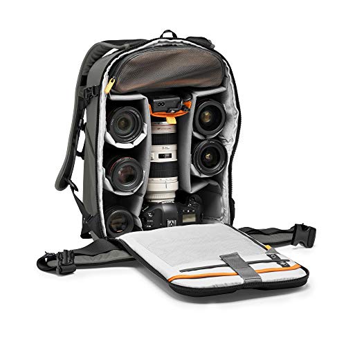 Lowepro Flipside BP 400 AW III Mirrorless and DSLR Camera Backpack - Dark Grey - with Rear Access - with Side Access - with Adjustable Dividers - for Mirrorless Like Sony α7 - LP37353-PWW - color: Dark Grey