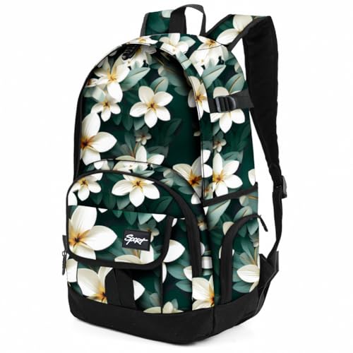 rickyh style School Backpack Travel Bag for Men & Women Lightweight College Back Pack with Laptop Compartmen - color: 04jdhua