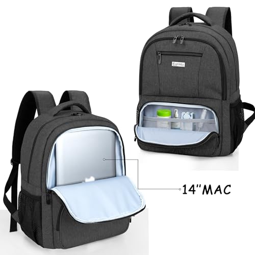 CURMIO CPAP Travel Backpack Compatible for ResMed AirSense 9, AirSense 10, AirSense 11, Philips System One, CPAP Carry On Bag for CPAP Machine & Supplies, Black, Patent Design - color: Black