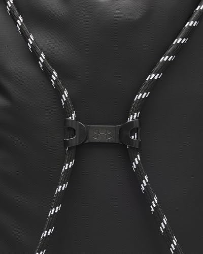 Under Armour Unisex Hustle Sackpack, (001) Black/Black/White, One Size Fits Most - color: (001) Black / Black / White