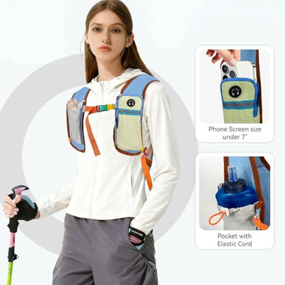 Small Hiking Backpack Travel Daypack 15L Colorful Lightweight Packable Foldable Casual Backpack for Women Men - color: Light Blue