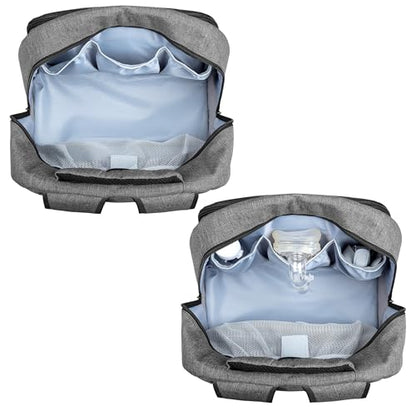 CURMIO CPAP Travel Backpack Compatible with ResMed AirSense 9, AirSense 10, AirSense 11, Philips System One, CPAP Carry On Bag for CPAP Machine & Supplies, Gray, Patent Design - color: Gray