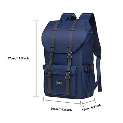 KAUKKO Travel Laptop Backpack, Outdoor Rucksack, Causal backpack Fits 15.6"(Nylon Blue) - color: 2nylon Blue, size: Large