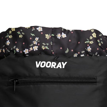 VOORAY 23L Flex Cinch Drawstring Backpack – Lightweight Travel Bag, Weekender & Sports Gym Bag for Women and Men - color: Flourish