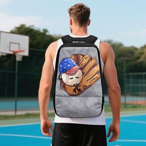 Basketball Backpack With Separate Ball Compartment And Shoes Fit Basketball Volleyball Football - color: Cute Baseball