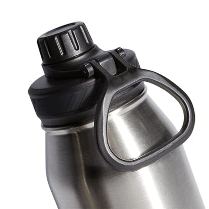 adidas Metal Water Bottle 1L - color: Stainless Steel/Black/2
