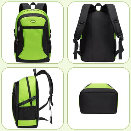 Boys School Backpack for Kids Teen Elementary Middle High Grade School Senior Year Youth Teenage Girls Child Bookbag Big Boy Tween College Student Schoolbag with Laptop 18" - color: Green