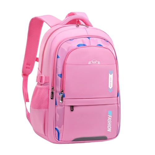 Minimalist Modern Spacious Backpack with Durable Multi-Pocket Design, Stylish Anti-Theft Ultra-Light Daypack (pink) - color: Pink