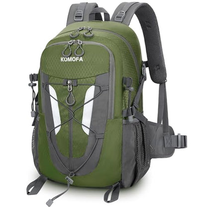 Hiking Backpack 30L Lightweight Travel Daypack Small Day Pack for Men Women Outdoor Camping Backpacking, Army Green - color: Army Green
